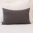 Ver imagem 2 de Almofada de Tricot Cinza Retangular:Completa