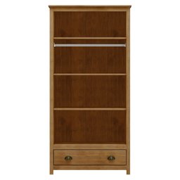 Guarda-Roupa Solteiro 2 Portas 1 Gaveta Topázio 100% Madeira Maciça - 7