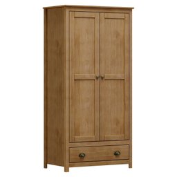 Guarda-Roupa Solteiro 2 Portas 1 Gaveta de Madeira Maciça Topázio  - 3