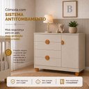 Ver imagem 5 de Cômoda Sapateira para Quarto de Bebê 100% MDF com Porta Apolo