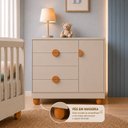 Ver imagem 7 de Cômoda Sapateira para Quarto de Bebê 100% MDF com Porta Apolo