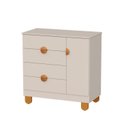 Ver imagem 3 de Cômoda Sapateira para Quarto de Bebê 100% MDF com Porta Apolo