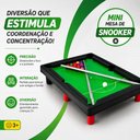 Ver imagem 5 de Mesa de Bilhar Infantil Mini Sinuca Portátil com 2 Tacos e 11 Bolas Completa 21 Peças com Pés 25cm P