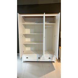 Guarda-Roupa 3 Portas 2 Gavetas de Madeira Maciça Topázio  - 7