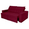 Sofá Austrália 2,20m 3 Lugares Retrátil e Reclinável D35 - Vinho - 1