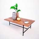 Ver imagem 2 de Mesa Clean de Centro Retangular de Aço e Madeira