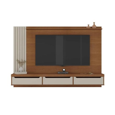 Painel para Tv até 75" Presence Cinamomo/off White Artely