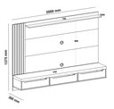 Ver imagem 4 de Painel para Tv até 75" Presence Cinamomo/off White Artely