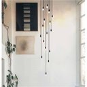 Ver imagem 2 de Lustre para Sala Pratic 16 Lâmpadas Preto Pé Direito Alto