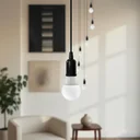 Ver imagem 3 de Lustre para Sala Pratic 16 Lâmpadas Preto Pé Direito Alto