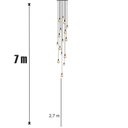 Ver imagem 2 de Lustre para Sala Pratic 16 Lâmpadas Preto Pé Direito Alto