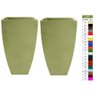 Kit 2 Vaso Planta 90x45 Moderno Trapézio Polietileno BGPLASTICOS BEGE CASTANHA 012 - 2