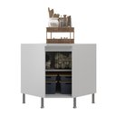 Ver imagem 2 de Balcão Modulado De Canto Com Tampo Fidelitá Viena 75cm 1 Porta