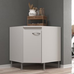 Balcão Modulado De Canto Com Tampo Fidelitá Viena 75cm 1 Porta - 1