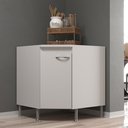 Ver imagem 1 de Balcão Modulado De Canto Com Tampo Fidelitá Viena 75cm 1 Porta