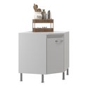 Ver imagem 3 de Balcão Modulado De Canto Com Tampo Fidelitá Viena 75cm 1 Porta