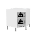 Ver imagem 5 de Balcão Modulado de Canto com Tampo Fidelitá Viena 75cm 1 Porta