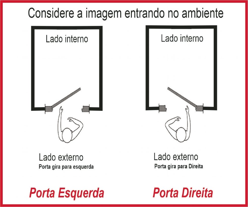 Kit Porta de Madeira Maciça Lado Direito 210x80cm Imbuia Allo Esquadrias - 3