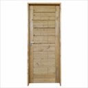 Ver imagem 1 de Kit Porta de Madeira Maciça Lado Direito 210x80cm Imbuia Allo Esquadrias