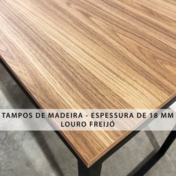 Escrivaninha com Estante Industrial para Escritório de Ferro e Madeira Urban - 4