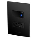 Ver imagem 1 de Conjunto 1 Interruptor Led + 1 Tomada 20a Inova Preto Fosco