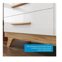 Quarto de Bebê Berço com Capitonê e Guarda-Roupa 100% MDF Retrô Kakau Yescasa Branco/Brilho/Amêndoa - 12 Quarto de Bebê Berço com Capitonê e Guarda-Roupa 100% MDF Retrô Kakau Yescasa Branco/Brilho/Amêndoa - 12
