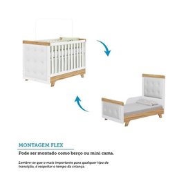 Quarto de Bebê Berço com Capitonê e Guarda-roupa 100% Mdf Retrô Kakau Espresso Móveis - 7 Quarto de Bebê Berço com Capitonê e Guarda-roupa 100% Mdf Retrô Kakau Espresso Móveis - 7