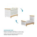 Ver imagem 7 de Quarto de Bebê Berço com Capitonê e Guarda-Roupa 100% MDF Retrô Kakau Yescasa Branco/Brilho/Amêndoa