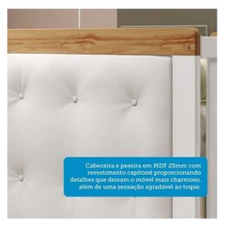 Quarto de Bebê Berço com Capitonê e Guarda-roupa 100% Mdf Retrô Kakau Espresso Móveis - 8 Quarto de Bebê Berço com Capitonê e Guarda-roupa 100% Mdf Retrô Kakau Espresso Móveis - 8