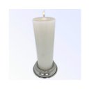 Ver imagem 2 de Suporte Para Vela 7 Dias 18 Cm Ogum Azul Vidro Alumínio