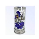 Ver imagem 1 de Suporte Para Vela 7 Dias 18 Cm Ogum Azul Vidro Alumínio