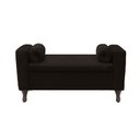 Ver imagem 1 de Recamier Baú Félix 120cm Suede Marrom - Dominic Decor Felix