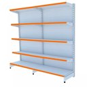 Ver imagem 1 de Gondola Parede 170 Fit Ate 2 Metros Branco 10 Bandeja Pe Laranja