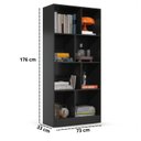 Ver imagem 3 de Estante para Livros Rios Multiuso Organizador com Divisórias e Prateleiras Moderno