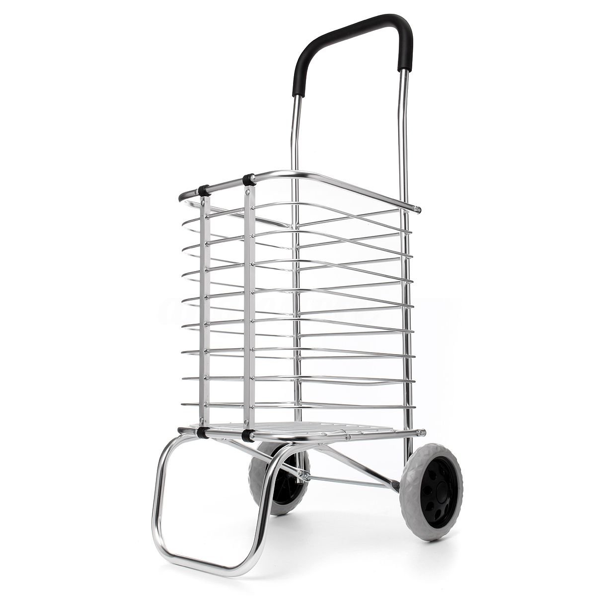 Carrinho de Mão Dobravel Aluminio Feira Compras Portátil Transporte - 1
