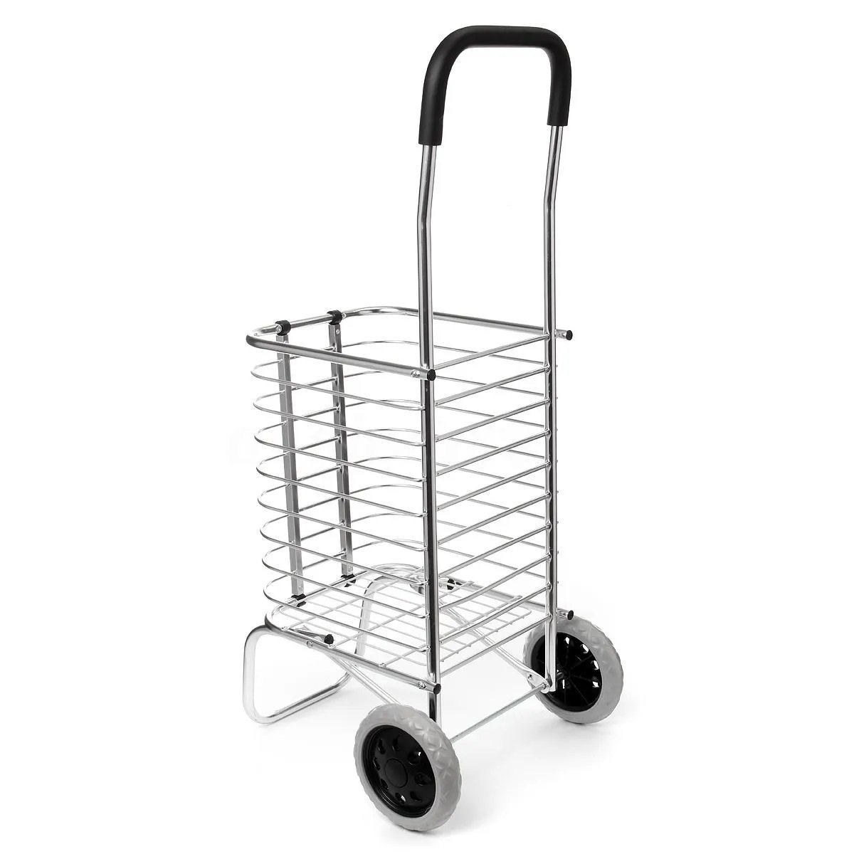 Carrinho de Mão Dobravel Aluminio Feira Compras Portátil Transporte - 3