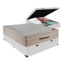 Ver imagem 1 de Cama Baú Branco Colchão Airtech Springpocket Viúvo Ortobom