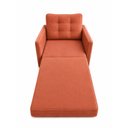Ver imagem 4 de Poltrona Cama Solteiro 2 em 1 Conforto, Elegância Veludo:Terra Cota