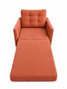 Ver imagem 4 de Poltrona Cama Solteiro 2 em 1 Conforto, Elegância Veludo:Terra Cota