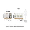 Ver imagem 5 de Quarto de Bebê Berço com Capitonê e Cômoda 100% Mdf Retrô Kakau Espresso Móveis