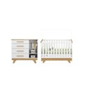 Ver imagem 4 de Quarto de Bebê Berço com Capitonê e Cômoda 100% Mdf Retrô Kakau Espresso Móveis