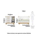 Ver imagem 5 de Quarto de Bebê Berço com Capitonê e Cômoda 100% MDF Retrô Kakau Yescasa Branco/Brilho/Amêndoa