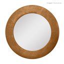 Ver imagem 1 de Espelho Decorativo Madrid Corino 70cm Redondo Terracota