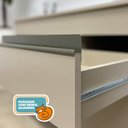 Ver imagem 6 de Cozinha Compacta Modulada 4 Peças com Balcão 120cm com Tampo Line Cinza/Gris/Freijó