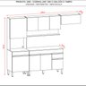 Armários para Cozinha com Balcão com Tampo Line - 5