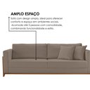 Ver imagem 7 de Sofá 03 Lugares Paris Linho 1,74m Cinza Escuro