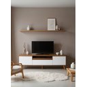 Ver imagem 1 de Rack para Tv com Prateleira 180cm Retro Mdf Dallas - On Móveis:freijo