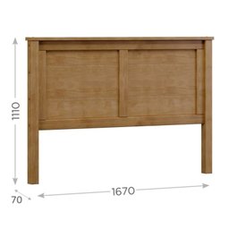 Cabeceira Queen 160cm Topázio Madeira Maciça - 4