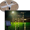 Ver imagem 2 de Pisca Solar Decoração Libélula Led Amarelo Jardim Natal 2,5m