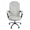 Ver imagem 5 de Cadeira de Escritório Presidente Oficial Reclinável Ergonômica com Apoio para Cabeça Branco